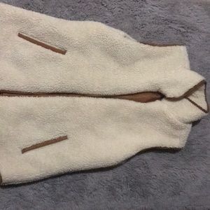 White Sherpa vest